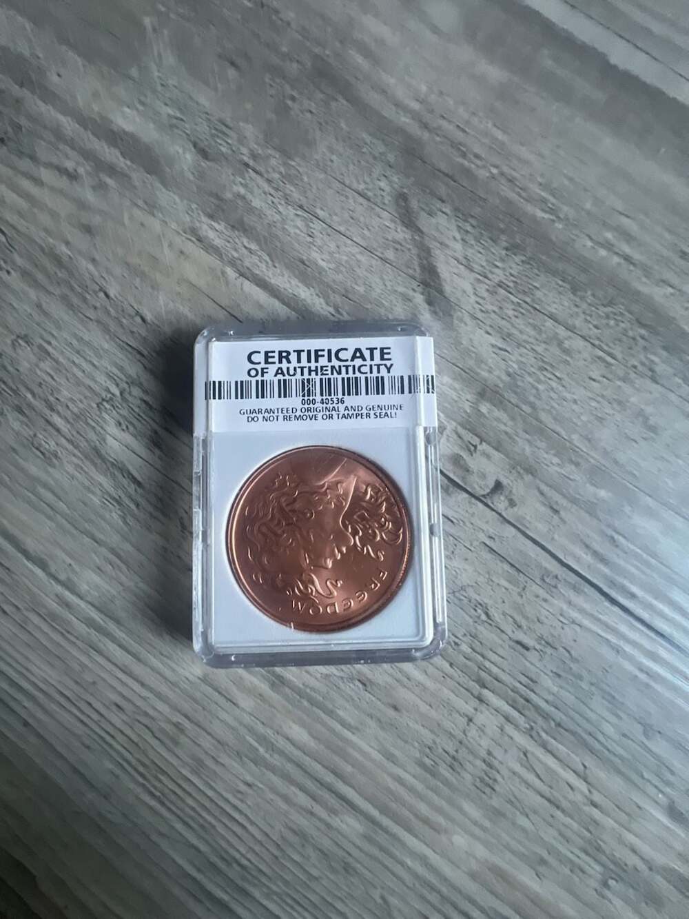 Silver Shield Freedom Girl 1 oz AVDP .999 Fine Copper Round
